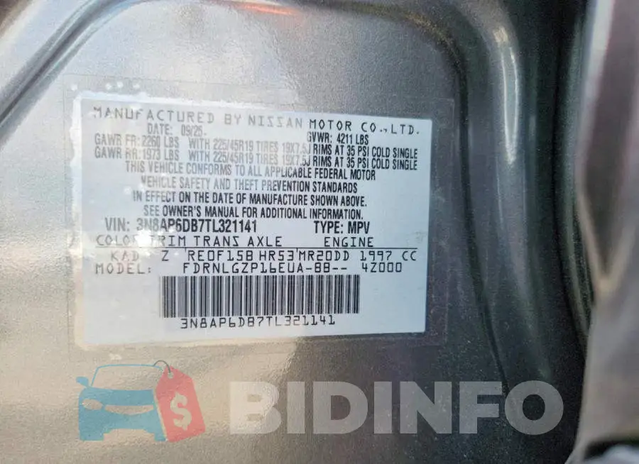 3N8AP6DB7TL321141 Photo# 12