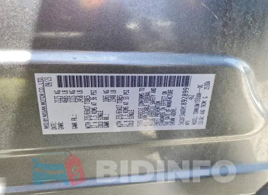 5N1BT3AB0PC892899 Photo# 14