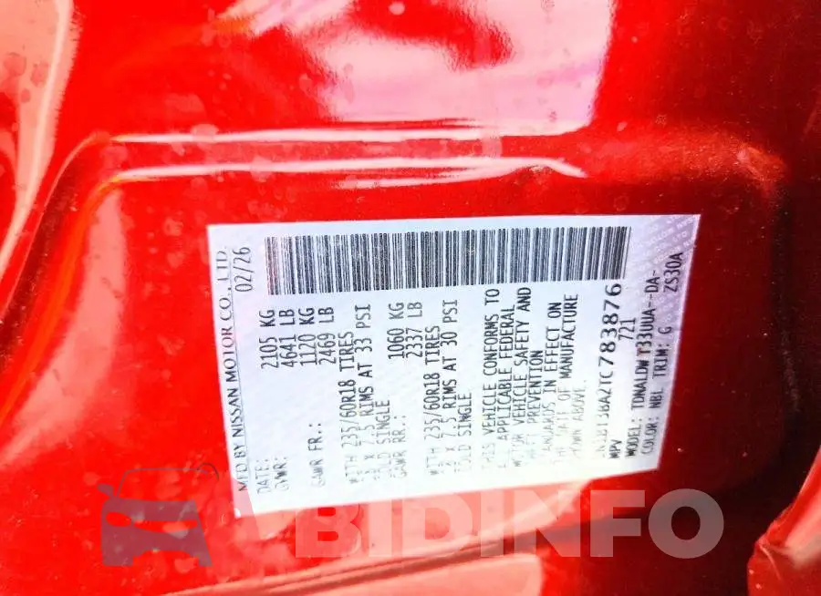 5N1BT3BA2TC783876 Photo# 12