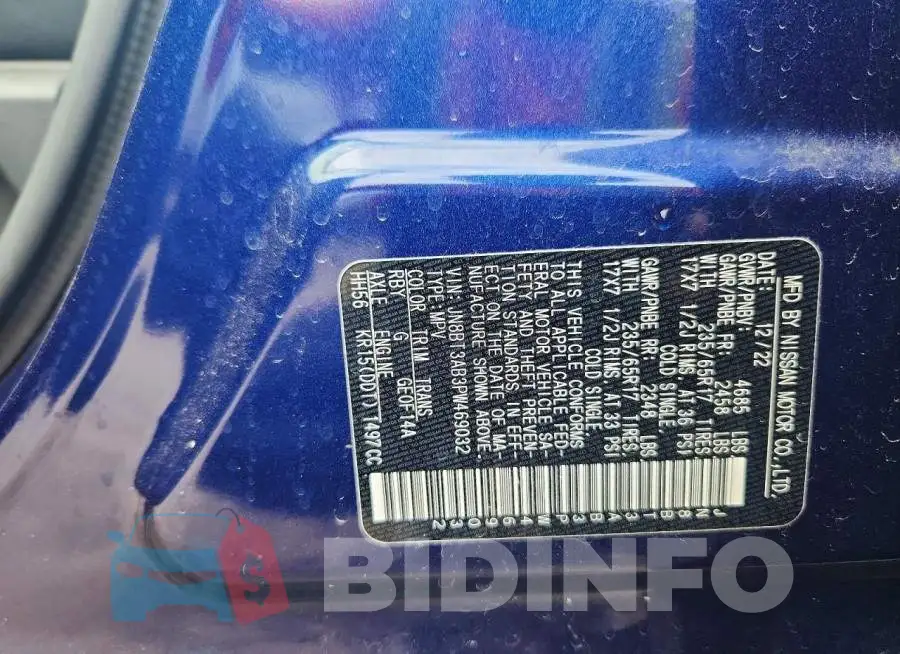 JN8BT3AB3PW469032 Photo# 14