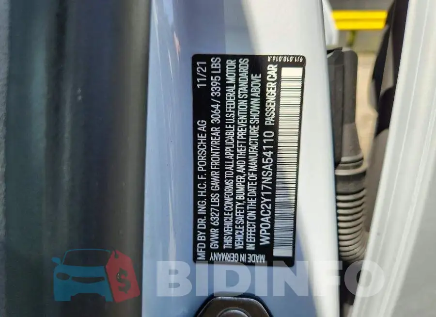 WP0AC2Y17NSA54110 Photo# 12
