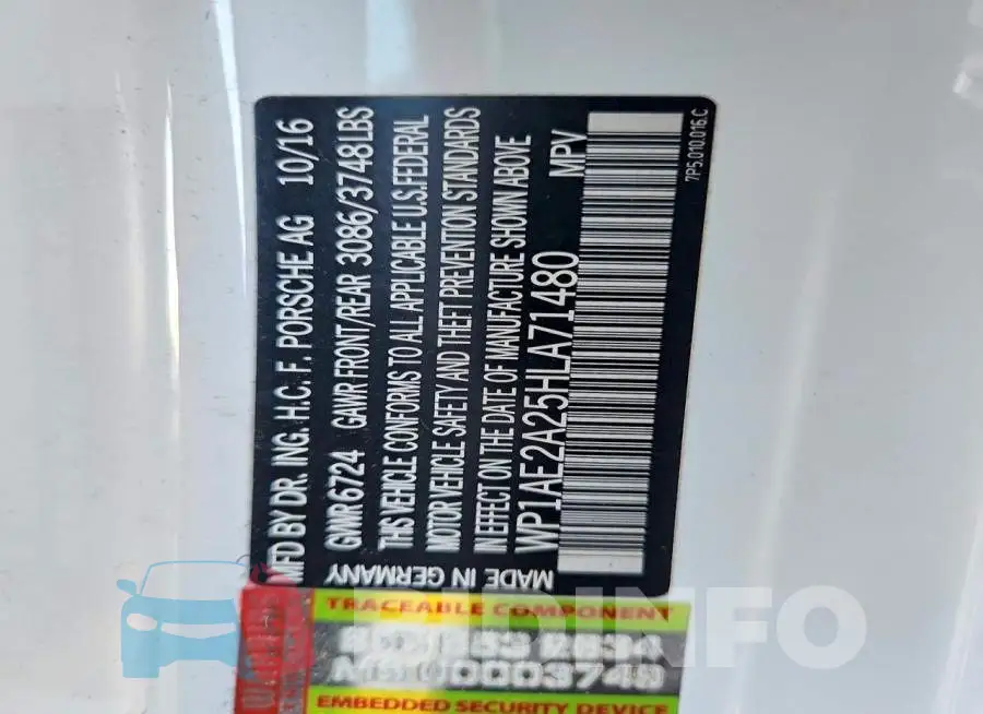 WP1AE2A25HLA71480 Photo# 13