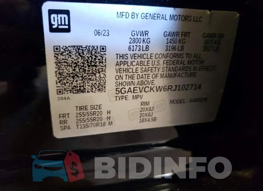 5GAEVCKW6RJ102714 Photo# 10