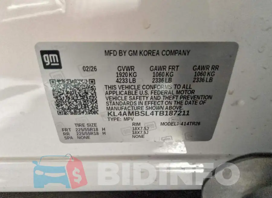 KL4AMBSL4TB187211 Photo# 12