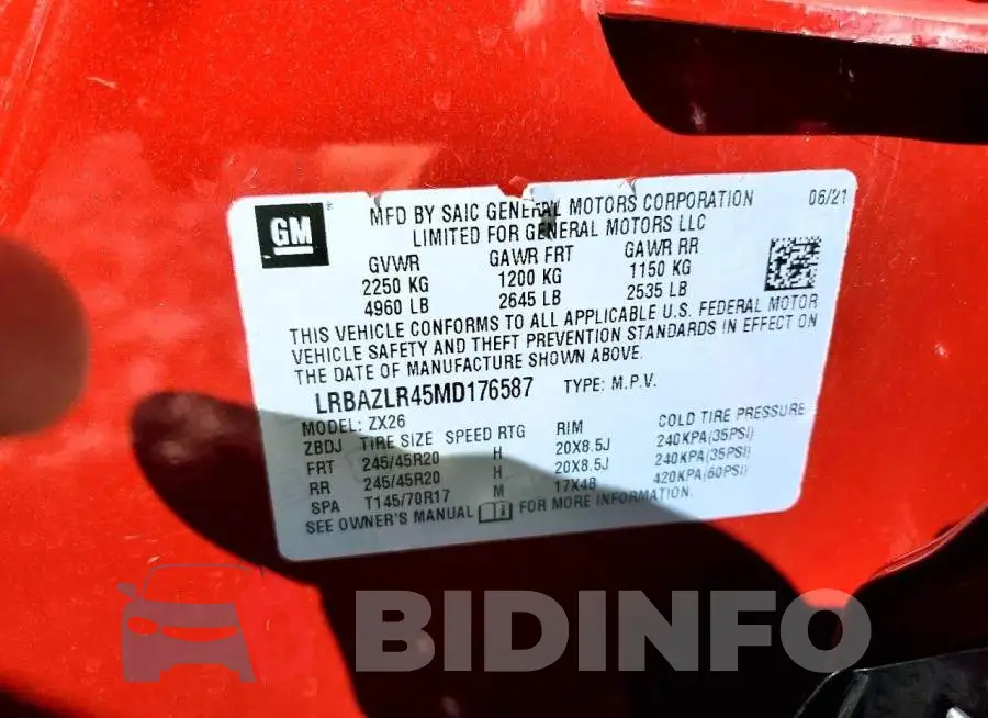 LRBAZLR45MD176587 Photo# 13