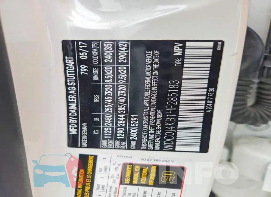 WDC0J4KB1HF285183 Photo# 12