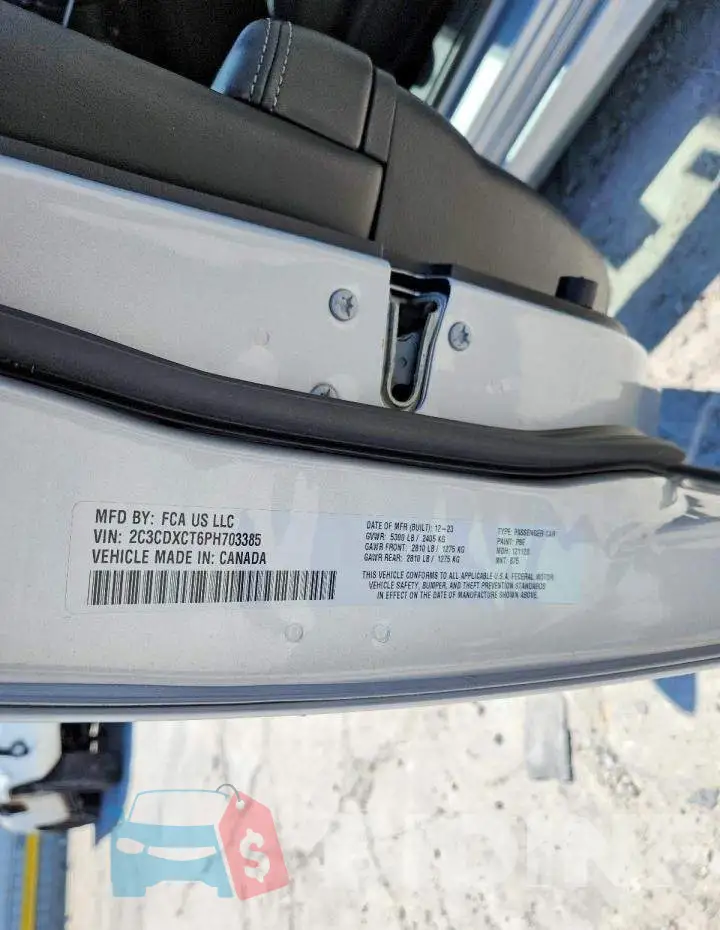 2C3CDXCT6PH703385 Photo# 12