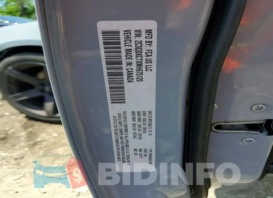 2C3CDXCTXMH675120 Photo# 12