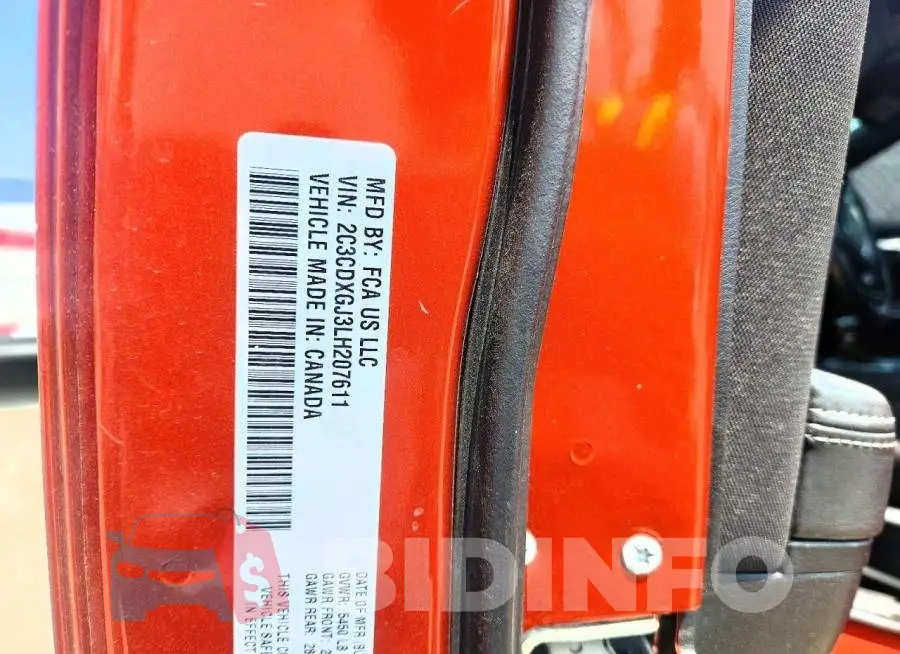 2C3CDXGJ3LH207611 Photo# 12