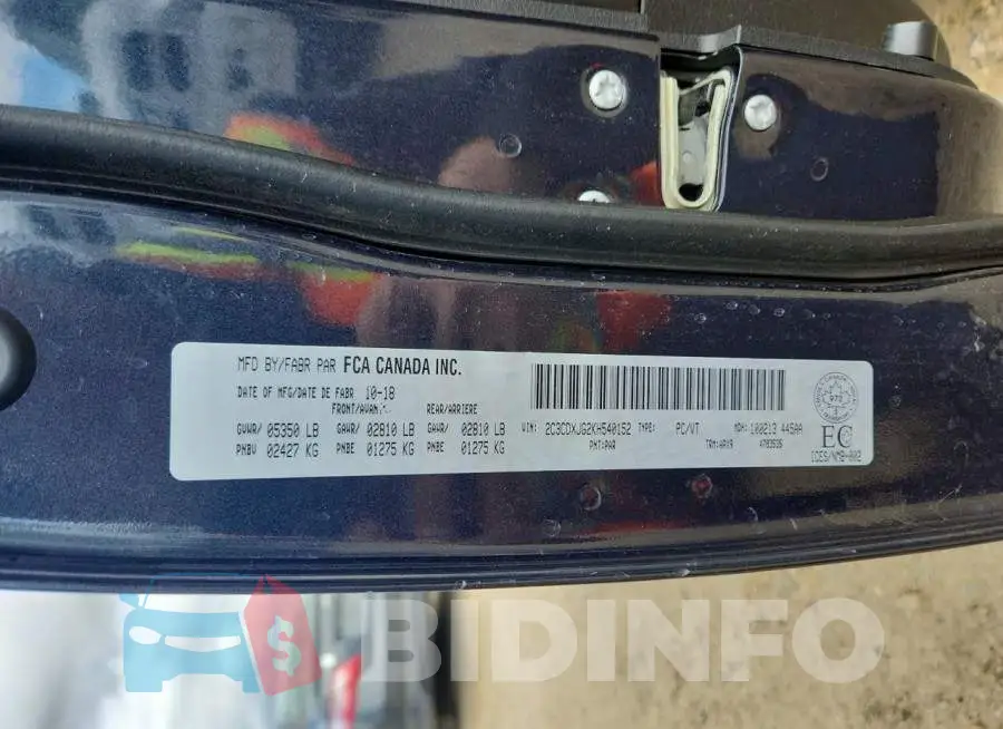 2C3CDXJG2KH540152 Photo# 12