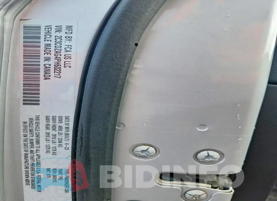 2C3CDZAG4PH602217 Photo# 12