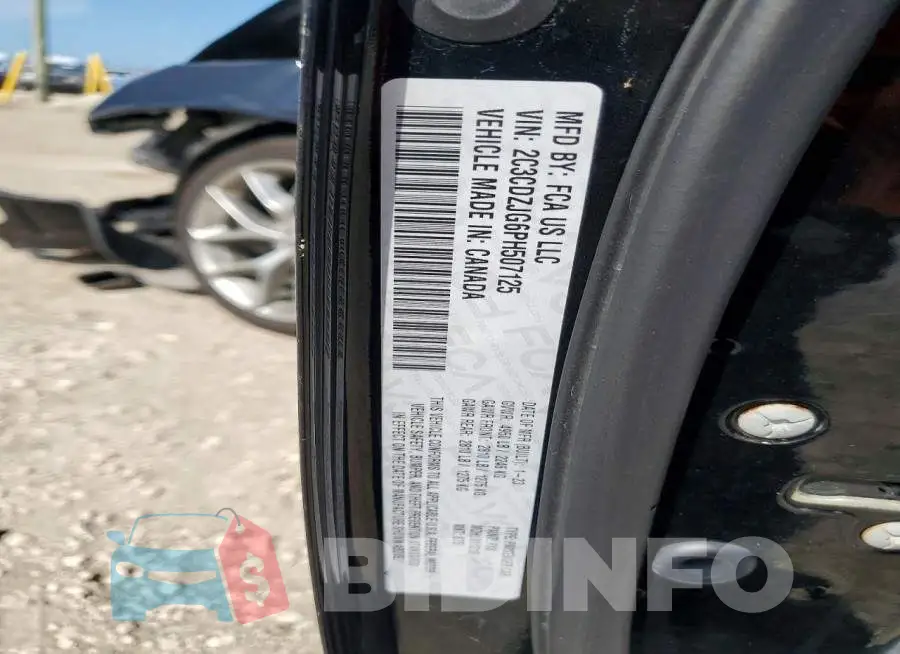 2C3CDZJG6PH507125 Photo# 12