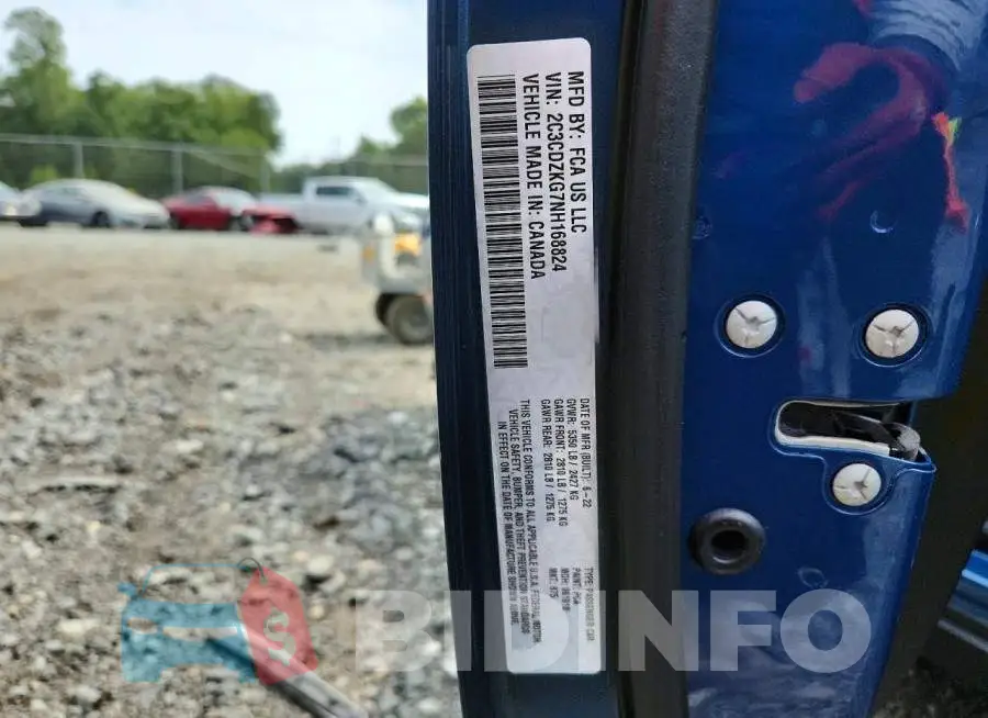 2C3CDZKG7NH168824 Photo# 12