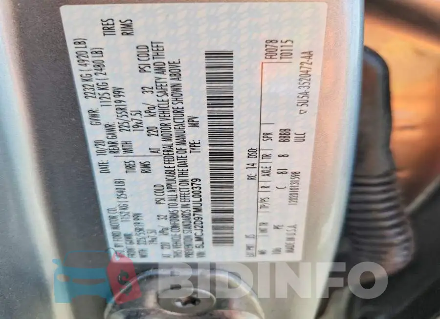 5LMCJ2D97MUL00379 Photo# 13
