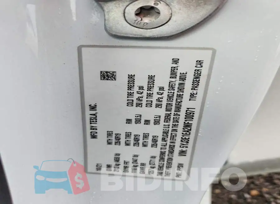 5YJ3E1EA2MF100971 Photo# 12
