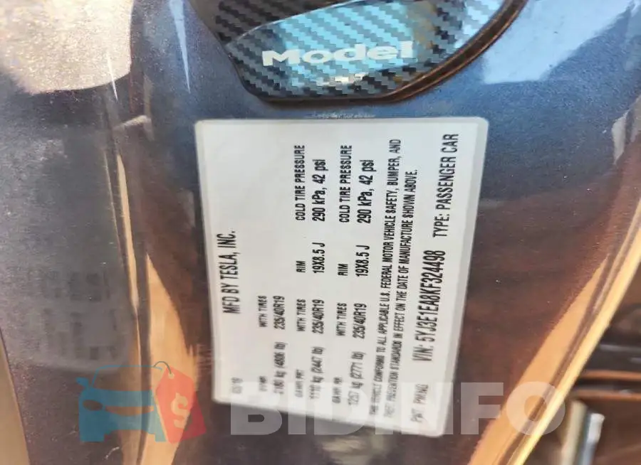 5YJ3E1EA8KF324498 Photo# 12