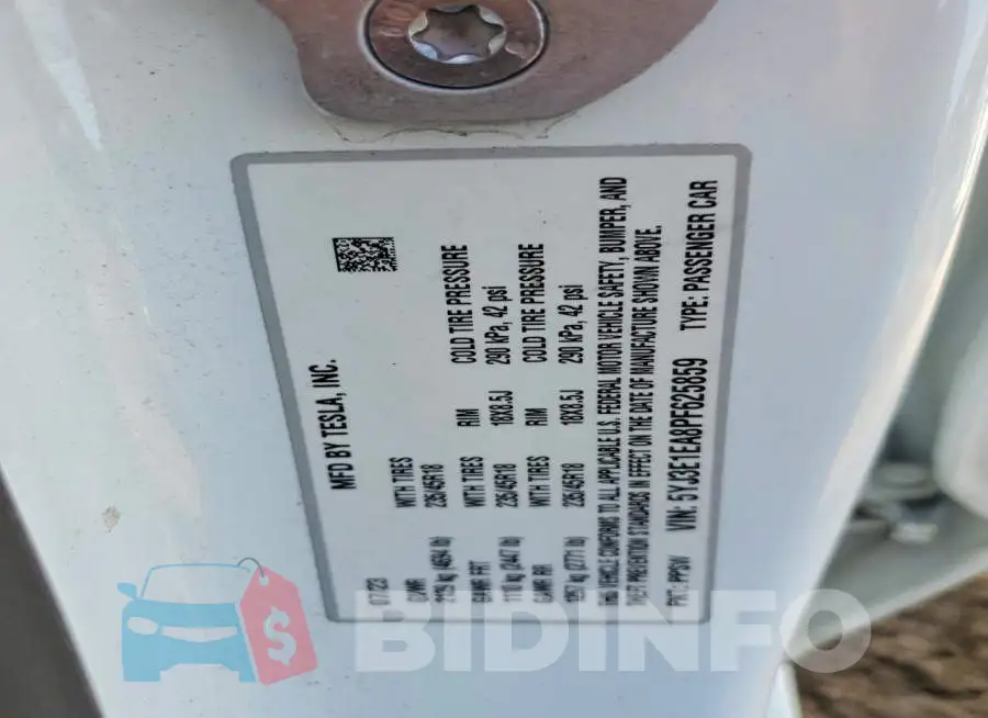 5YJ3E1EA8PF625859 Photo# 12