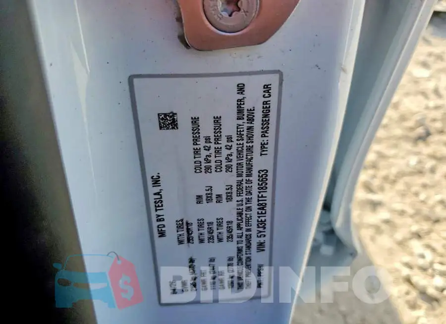 5YJ3E1EA8TF185653 Photo# 13