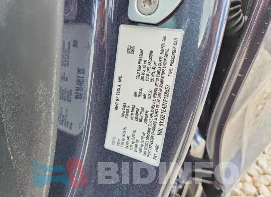 5YJ3E1EA9TF158557 Photo# 13