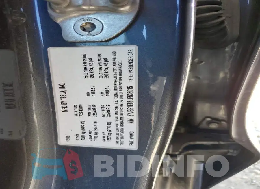 5YJ3E1EB6LF638015 Photo# 12