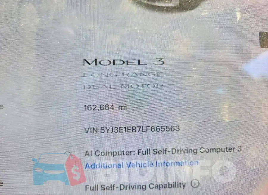 5YJ3E1EB7LF665563 Photo# 9