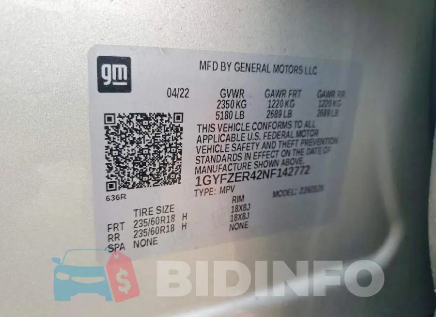 1GYFZER42NF142772 Photo# 12