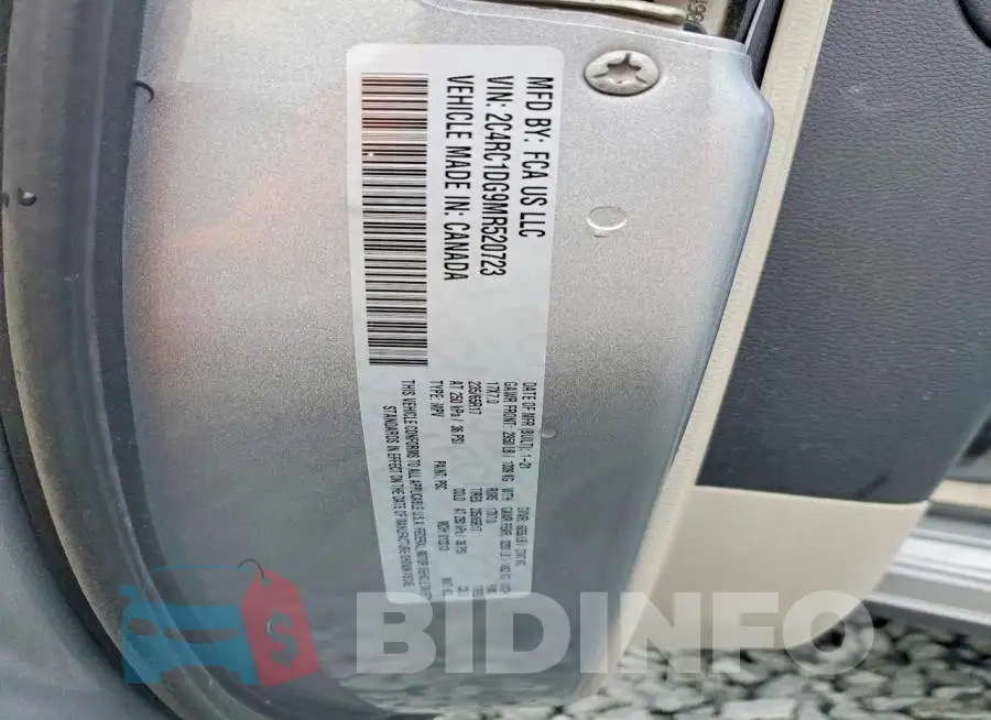 2C4RC1DG9MR520723 Photo# 13