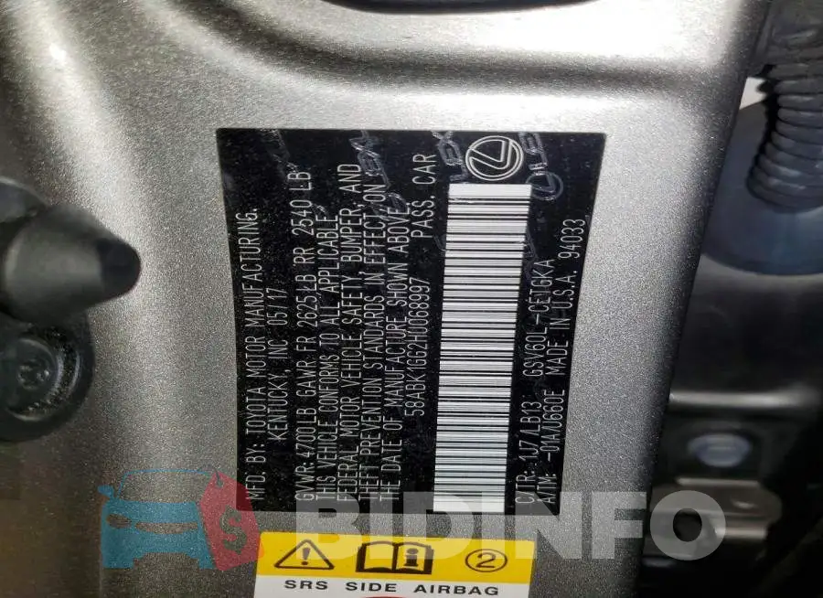 58ABK1GG2HU068997 Photo# 12