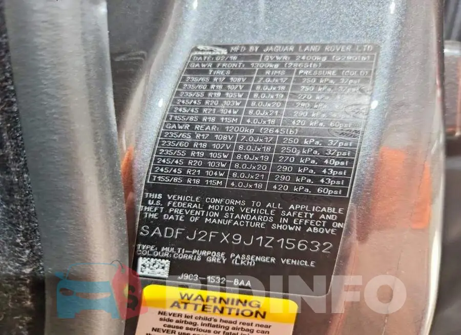 SADFJ2FX9J1Z15632 Photo# 13