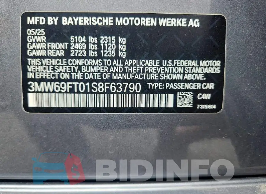 3MW69FT01S8F63790 Photo# 12
