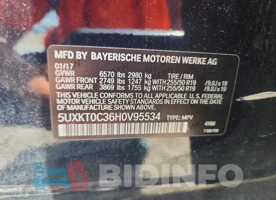 5UXKT0C36H0V95534 Photo# 13