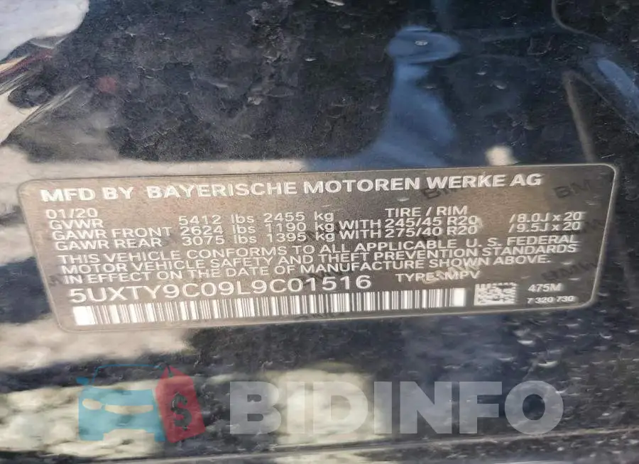5UXTY9C09L9C01516 Photo# 14