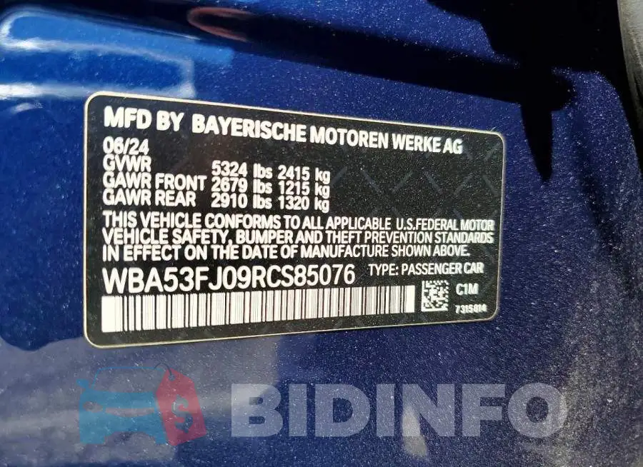 WBA53FJ09RCS85076 Photo# 13