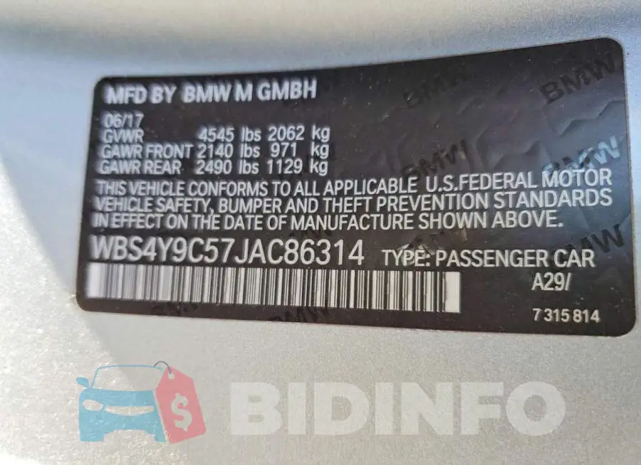 WBS4Y9C57JAC86314 Photo# 12