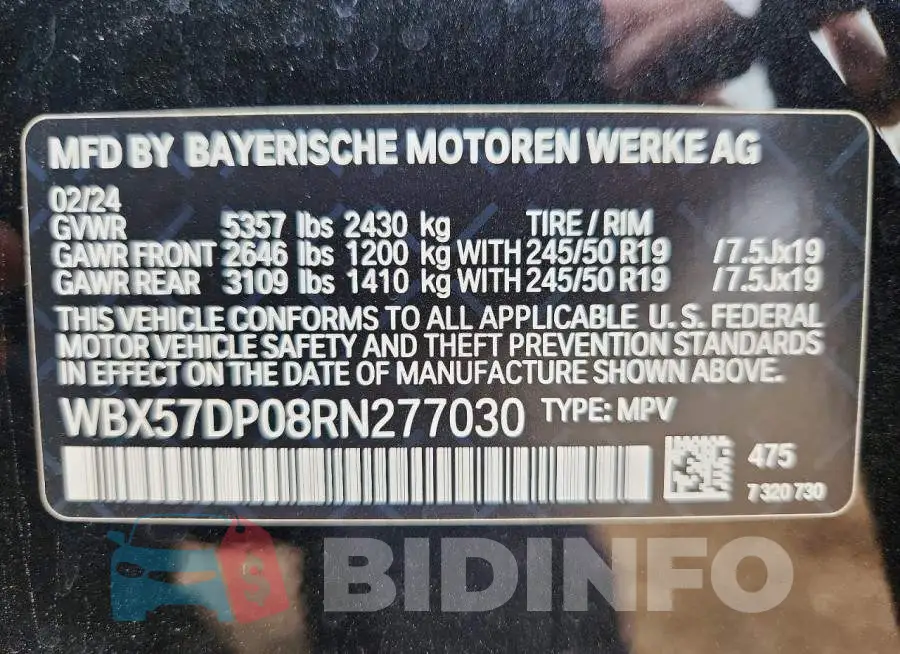 WBX57DP08RN277030 Photo# 13