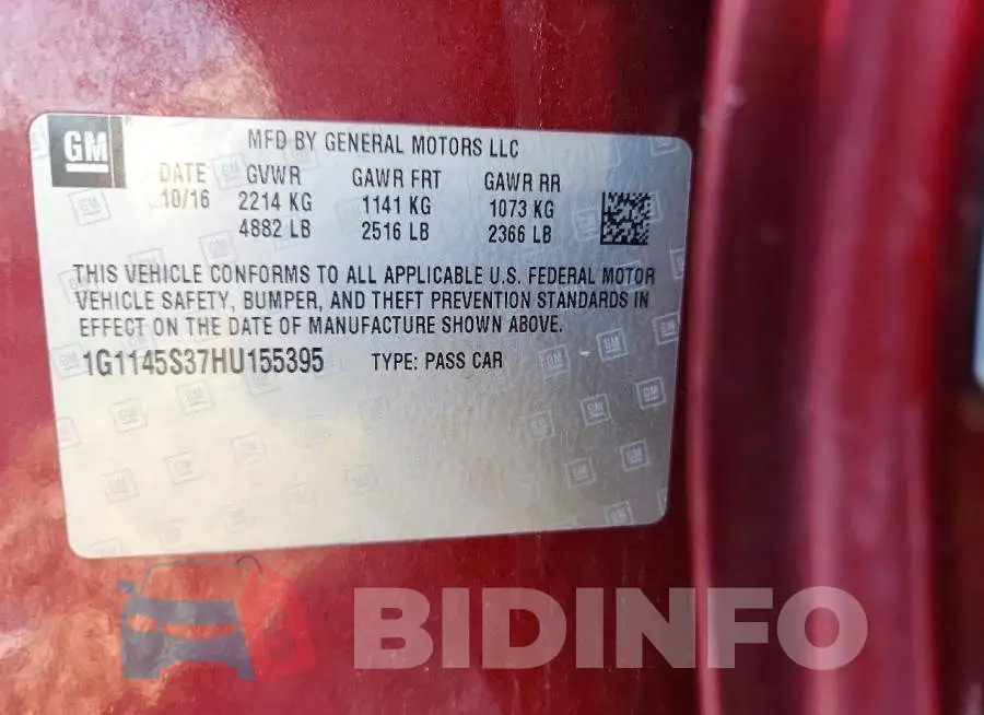 1G1145S37HU155395 Photo# 12