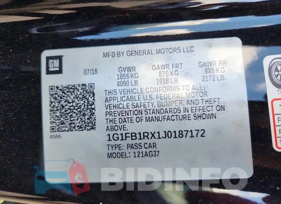 1G1FB1RX1J0187172 Photo# 13