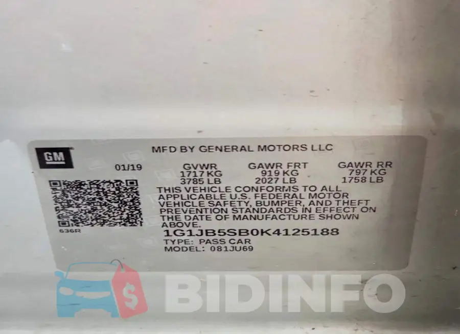 1G1JB5SB0K4125188 Photo# 12