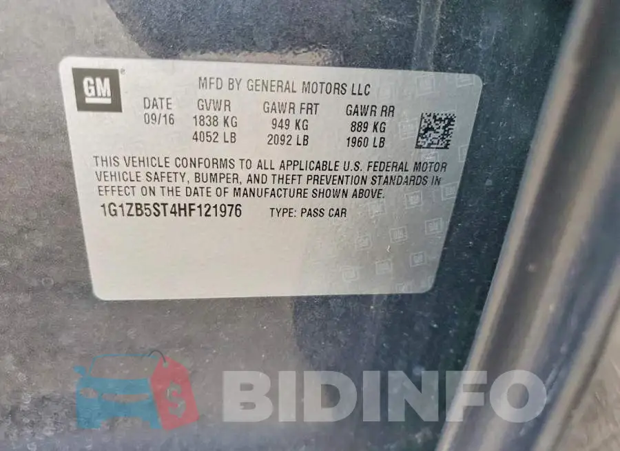 1G1ZB5ST4HF121976 Photo# 12