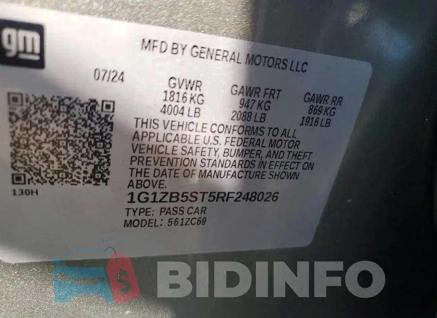 1G1ZB5ST5RF248026 Photo# 12