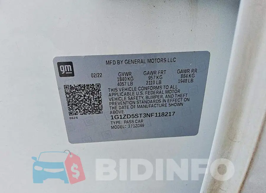 1G1ZD5ST3NF118217 Photo# 12