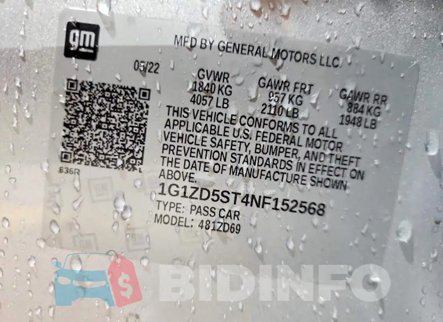 1G1ZD5ST4NF152568 Photo# 12