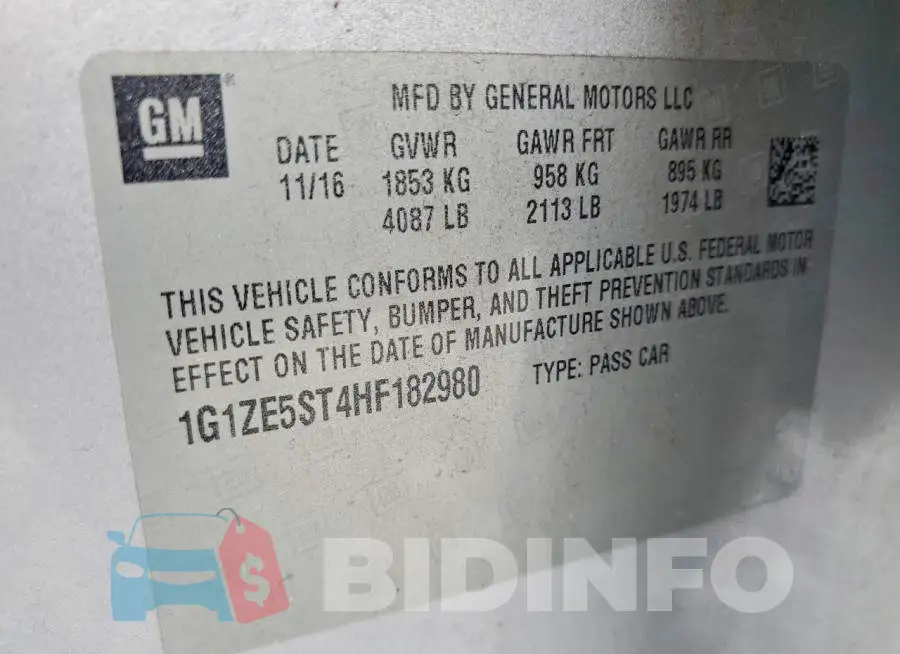 1G1ZE5ST4HF182980 Photo# 12