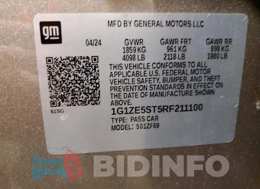 1G1ZE5ST5RF211100 Photo# 13