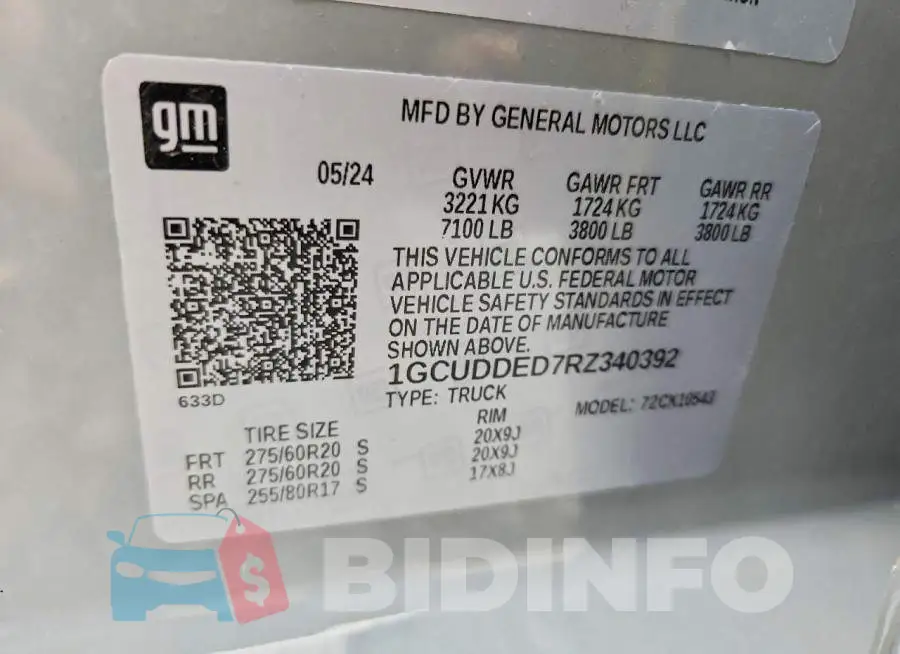 1GCUDDED7RZ340392 Photo# 12