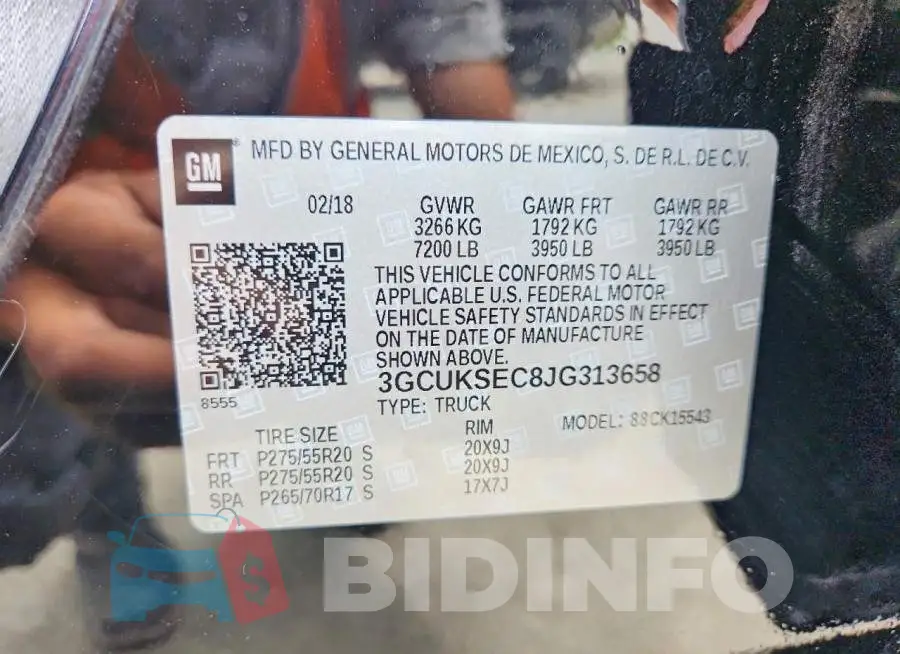 3GCUKSEC8JG313658 Photo# 12