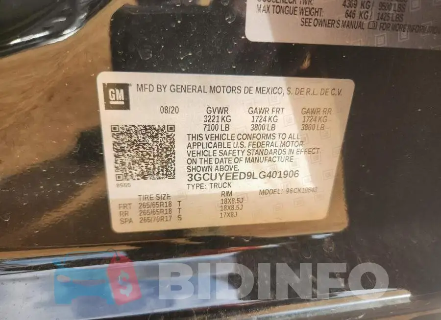 3GCUYEED9LG401906 Photo# 12