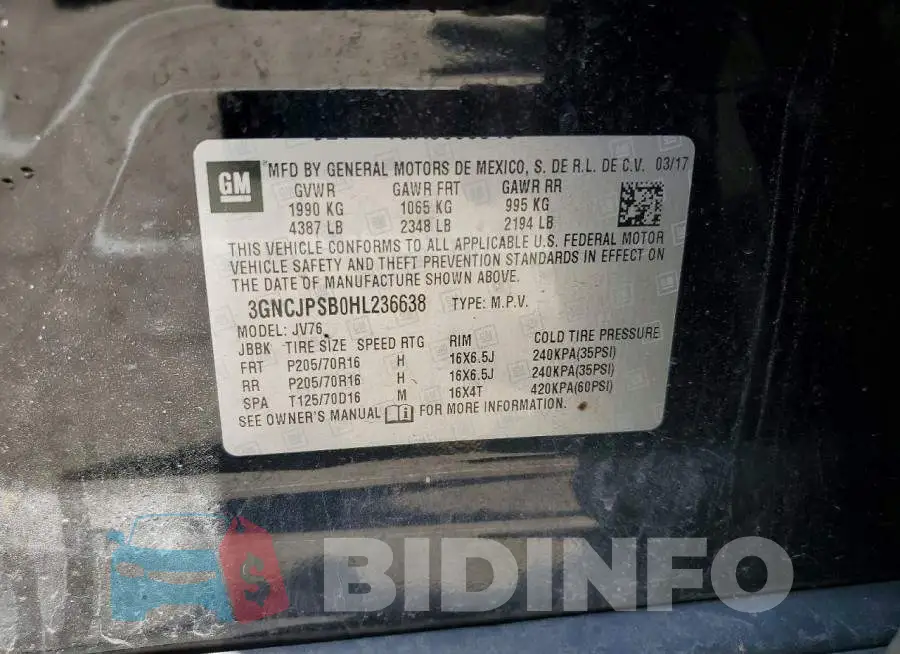 3GNCJPSB0HL236638 Photo# 13