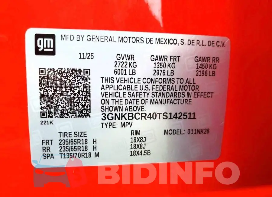 3GNKBCR40TS142511 Photo# 14