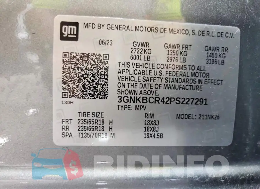 3GNKBCR42PS227291 Photo# 12